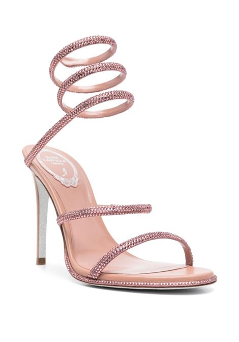 Sandali cleo con cristalli in rosa Rene caovilla - donna RENE CAOVILLA | C10416105R0015338